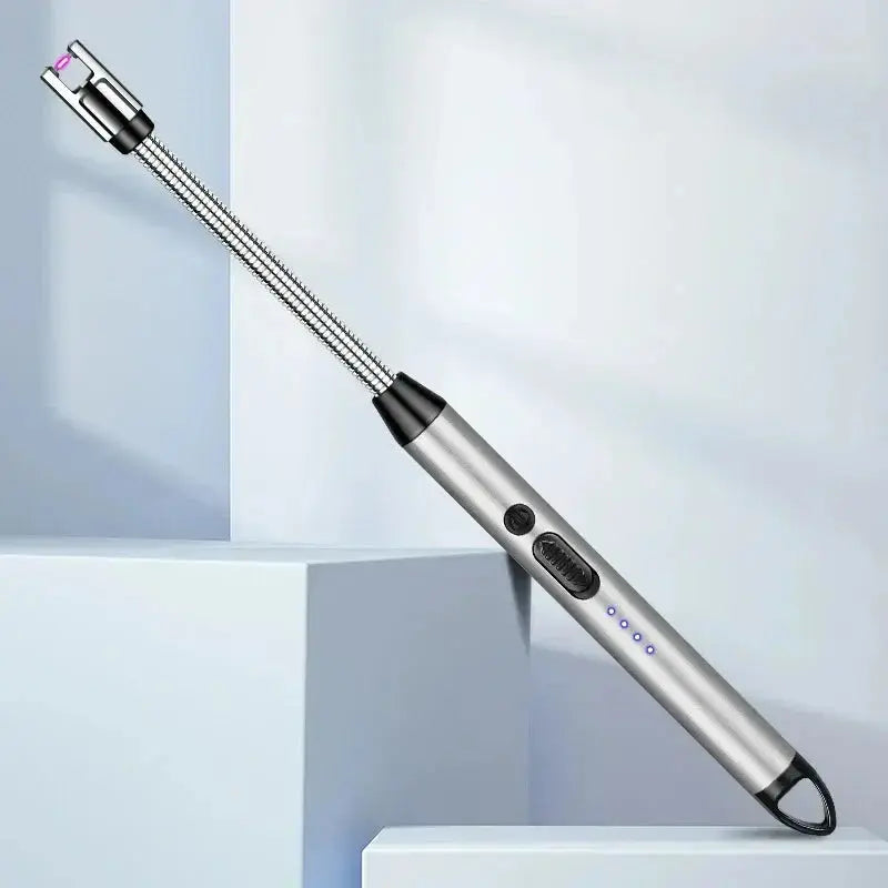 Rechargeable Electric Kitchen Lighter with long Neck,USB Arc lighter Easy to use, Plasma Stove Lighter, Flameless BBQ Lighter for Stove - IVY MART Rechargeable Electric Kitchen Lighter with long Neck,USB Arc lighter Easy to use, Plasma Stove Lighter, Flameless BBQ Lighter for Stove