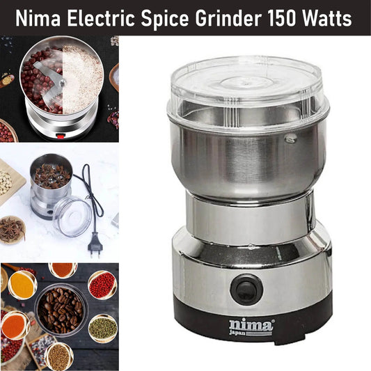 Mini Electric Grinder Household one-click operation, overheat protection, precision grinding for coffee, spices, grains, easy kitchen storage solutions. Ivy Mart